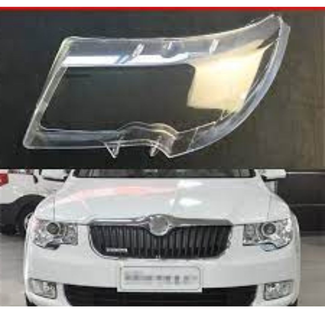 Car Headlight lens Cover Front Headlamp Cover Transparent Lampshade Headlight Lens shell for Skoda Superb 2009 - 2012.