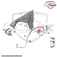 Windshield Washer Pump 67126934160 Compatible With MINI MINI Convertible (F57) | MINI / COOPER & BMW 1 (F20)(F21) & 5-Series  (E60)(F10)