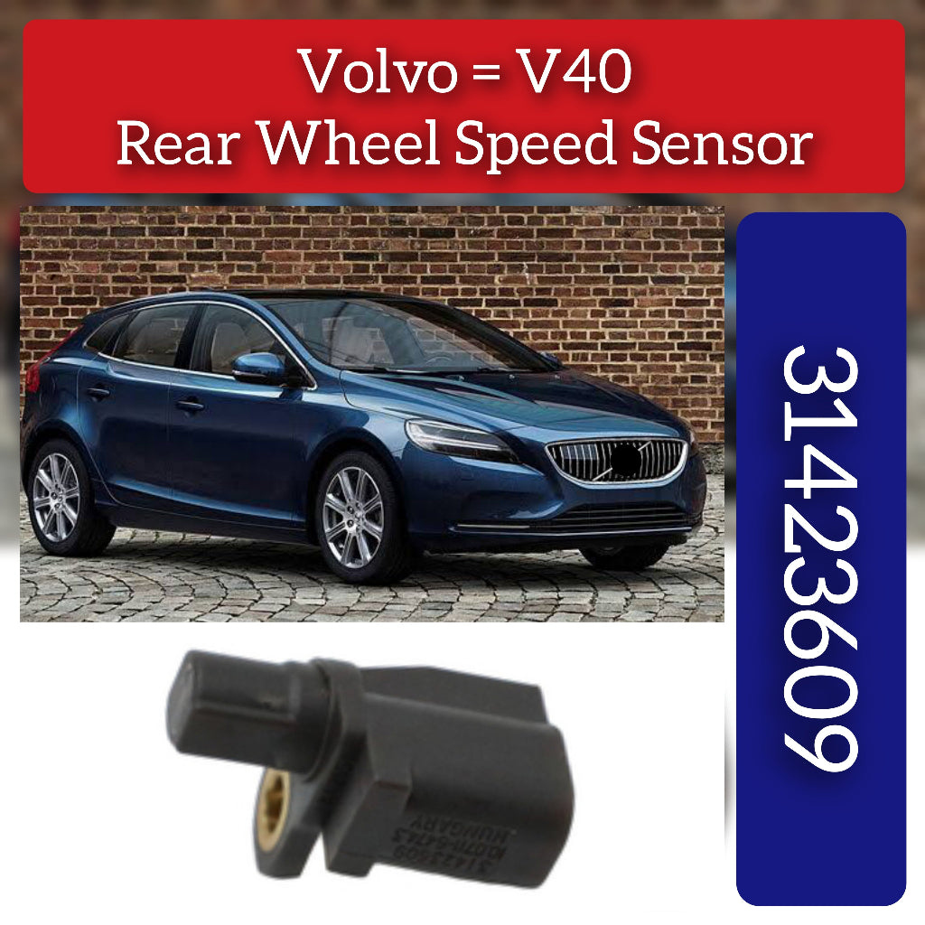Rear Left/Right ABS Wheel Speed Sensor 13042888 31423609 31317076 Compatible With VOLVO S60 II (134)