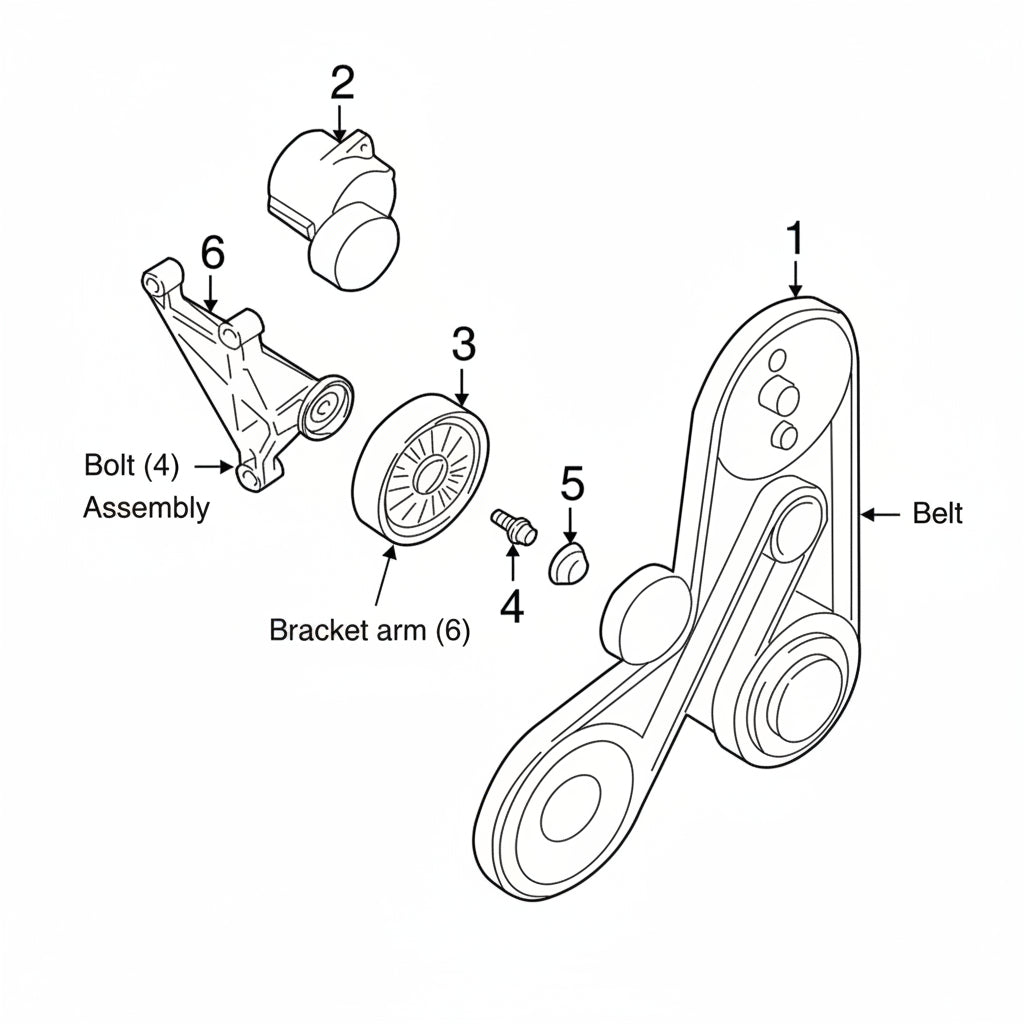 Multi Rib Belt 6DPK1825 30731811 31251250 Compatible With VOLVO XC90 I (275) (CONTINENTAL)