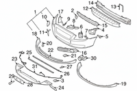 Front Bumper Grill 30790177 Compatible With VOLVO  S80 (275) Tag No.214