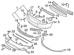 Front Bumper Grill 30790177 Compatible With VOLVO - S80 (275) Tag No.214