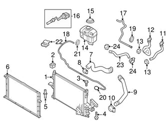 Radiator 31293550 36000086 36002408 36000464 Compatible with VOLVO XC90 I (275)