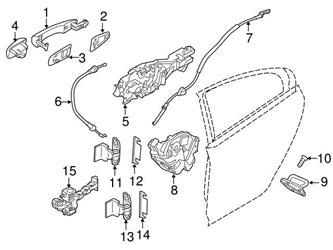 Front Door Check Retainer 31298467A Compatible With VOLVO S60 & S80 (2011-18)