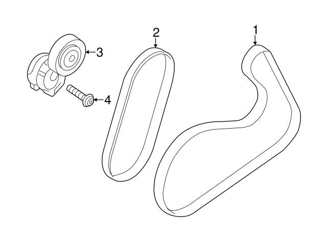 Belt 3PK628  Compatible With  VOLVO S60 II (134) &  S80 II (124) & XC60 I SUV (156) Tag-BEL-34