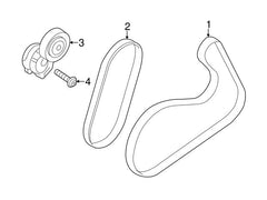 Belt 3PK628  Compatible With  VOLVO S60 II (134) &  S80 II (124) & XC60 I SUV (156) Tag-BEL-34