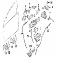 Front Right Door Lock Latch Actuator 31349861 Compatible With VOLVO S60 II (134) & S60 II Cross Country (134) (2011-18)