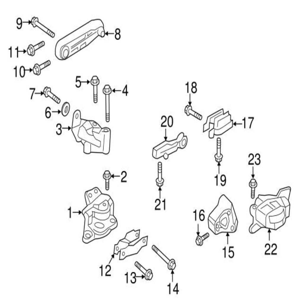Torq Engine Mounting 31359890 Compatible With VOLVO S90 & VOLVO XC60 I SUV (156) & VOLVO XC90 I (275) Tag No:26