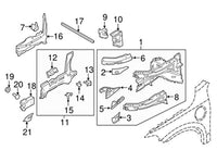 Front Bumper Member Brackets Left 31420295 Right 31420296 31448670 Compatible With VOLVO XC90 I (275) Tag No.2652