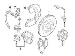Front Left ABS Wheel Speed Sensor 30682479 30773737 31423607 8634237 Compatible With VOLVO XC90 I (275)