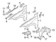 Front Bumper Brackets Set Left 31424578 Right 31424579 Compatible With VOLVO XC60 II (246) Tag No.2606