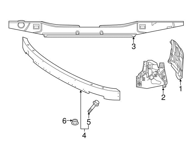 Front Bumper Brackets Set Left 31425173 Right 31425174 Compatible With VOLVO XC60 II (246) Tag No.2607