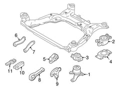 Engine Mounting 31430442 Compatible With VOLVO  Volvo S60  VOLVO - S80  Volvo XC60 Tag No.31