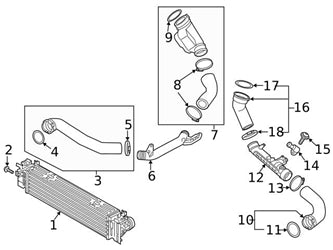 Intercooler Radiator 31439780 Compatible With VOLVO XC40 (536)