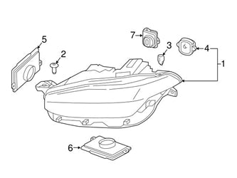 LED Headlight Daytime Running Light Module 31468411 Compatible With VOLVO XC90/S90/V90