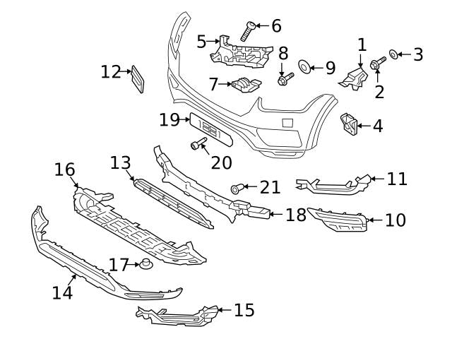 Front Bumper Grill 31663497 Compatible With VOLVO XC90 I (275) Tag No.211