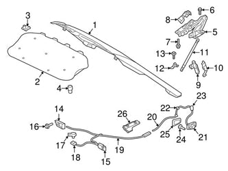 Bonnet Latch Left 32219545A & Right 32226109A Compatible With Volvo S90 (2017-2022)