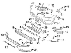 Front Bumper Lower Grill 31353373 Compatible With VOLVO XC90 II (256) Tag No.210