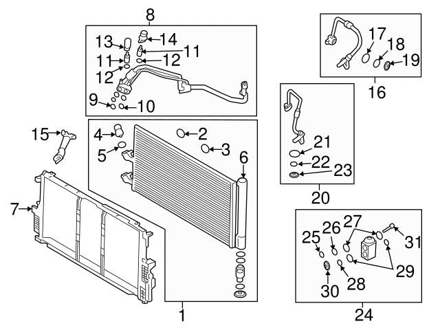 AC Cooling Expansion Valve 31404339 Compatible With VOLVO XC60 II (246) & XC90 II (256)
