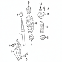 Front Air Suspension Electric Shock Absorber Strut 32292211 Compatible With VOLVO XC60 II (246) (2020