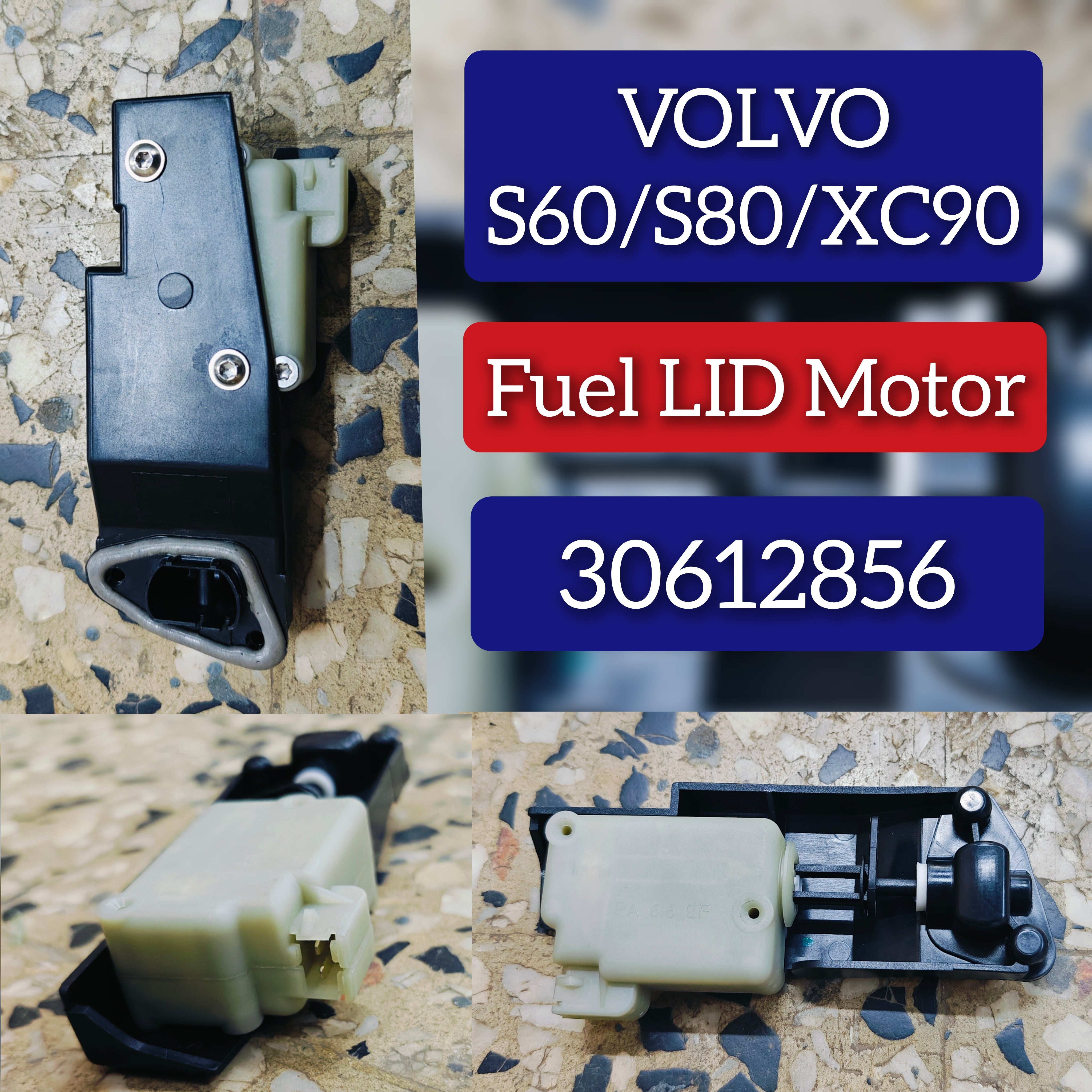 Fuel LID Motor Flap Actuator 30612856 30716837 9187635 9483311 Compatible With VOLVO  Volvo S60 & VOLVO - S80 & VOLVO XC90 I (275)