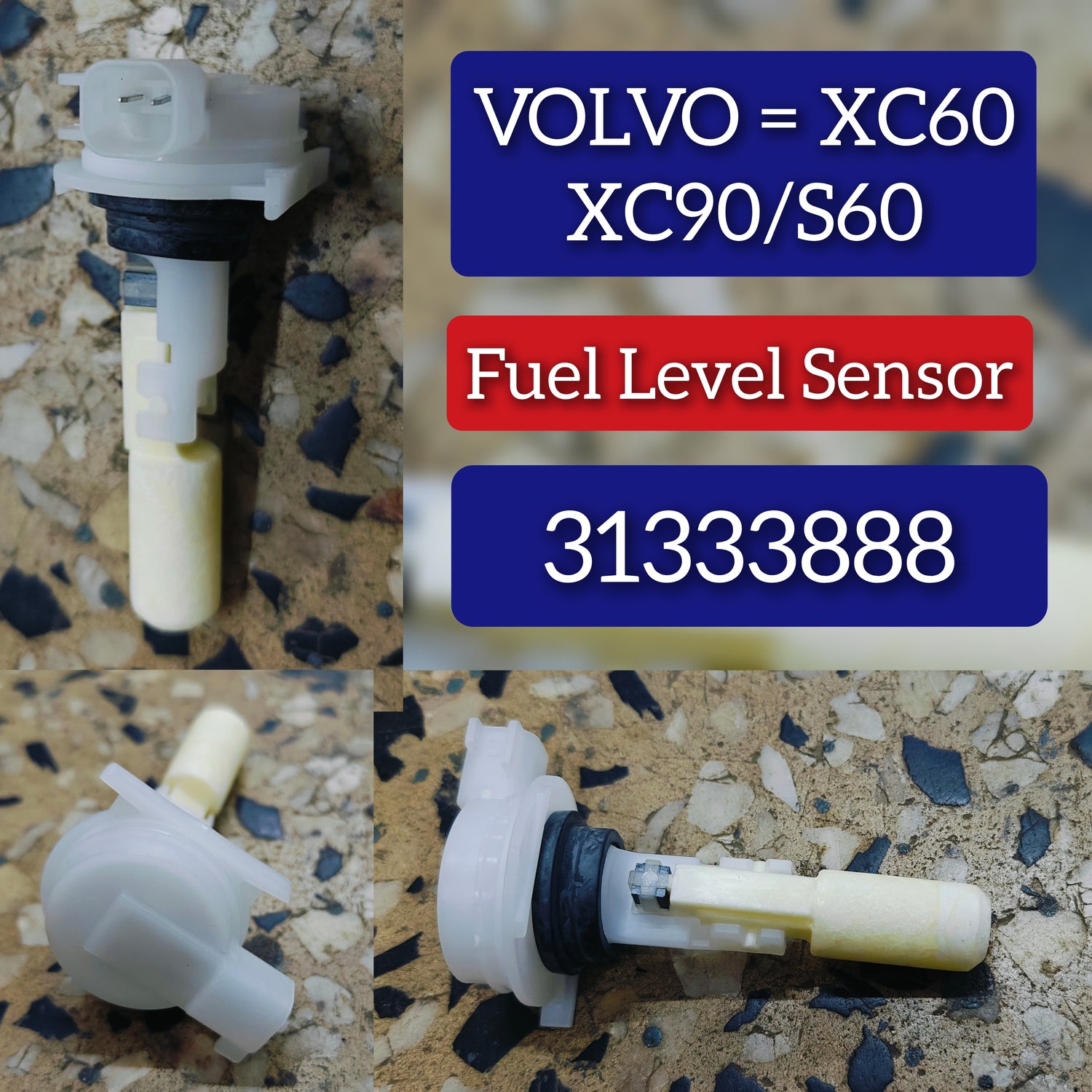 Fuel Level Sensor Flap Actuator 31333888 & 32237467 & 32430609 & 30784331 Compatible With VOLVO XC60 I SUV (156)  (2009-17)