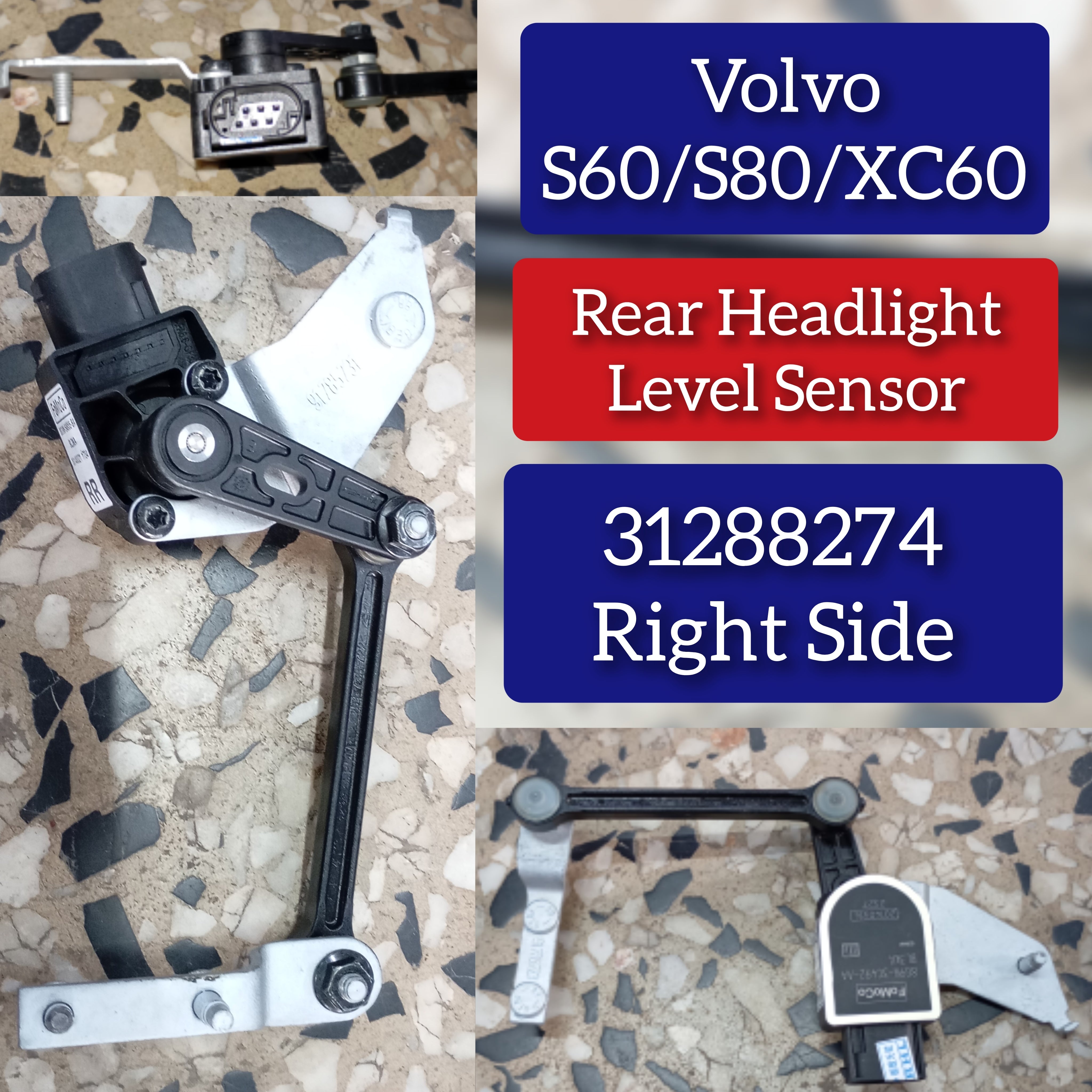 Height Level Sensor 31288274 Compatible With VOLVO S60 - S80  VOLVO XC60 II (246)