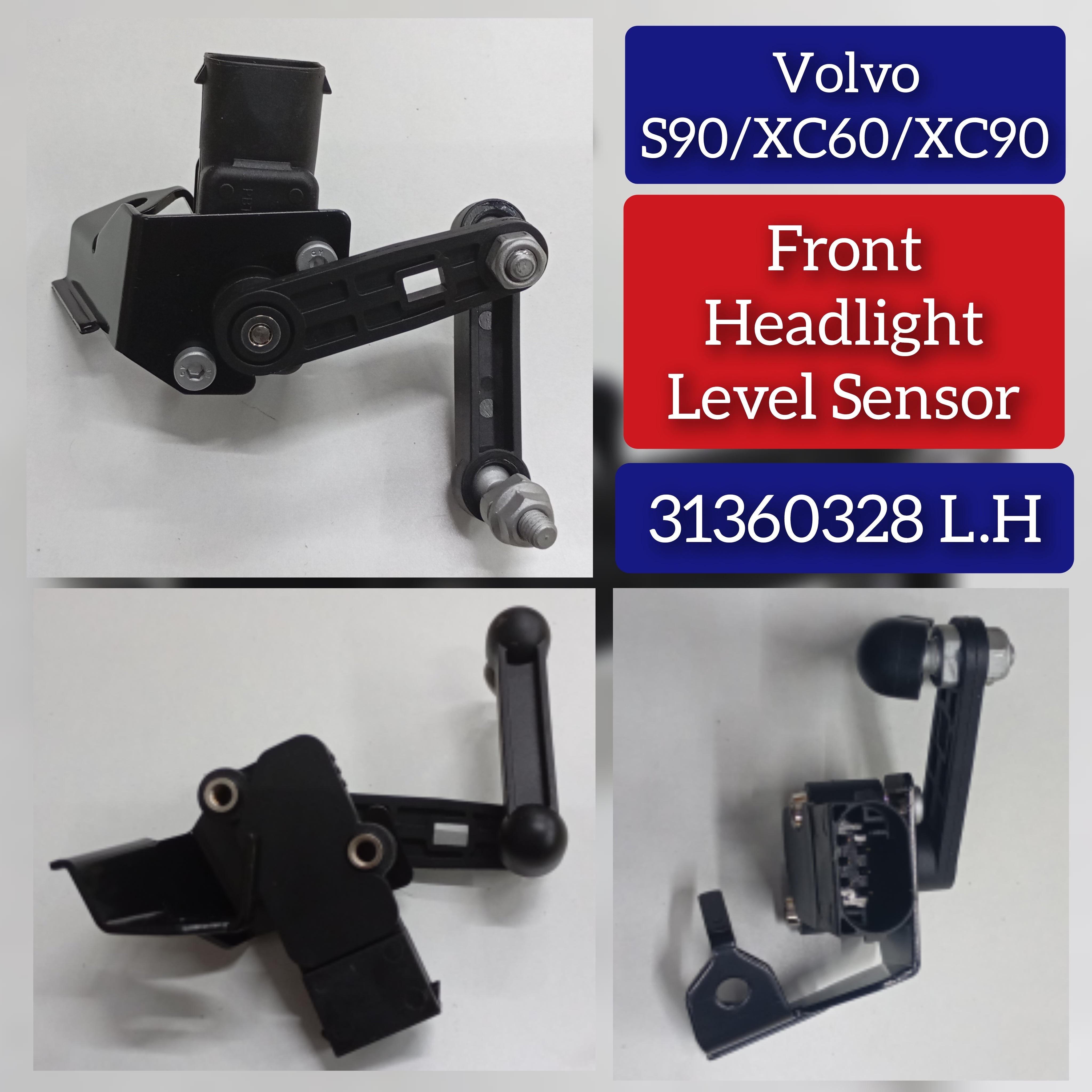 Front Left Headlight Lelve Sensor 31360328 Compatible With Volvo XC60 & S90 & XC90