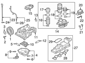 059117021K Oil Cooler for 2008-2011 Audi A4 A6 Q5 Q7 Tag-O-15
