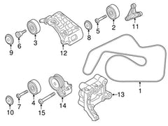 Multi RIB Belt 6PK2525 059903137AL Compatible With AUDI Q7 (4LB) (CONTINENTAL)