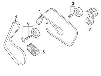 Multi RIB Belt 6PK2490 06E903137R Compatible With AUDI A8 D3 (4E2, 4E8) | A8 / S8 | A8L , Q7 (4LB) (CONTINENTAL)