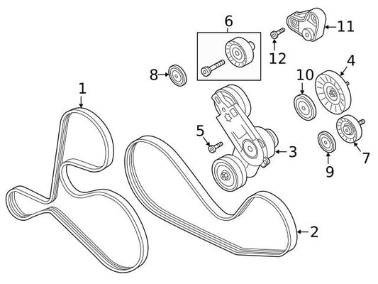 Extra Multi RIB Belt 6PK1441 06M903137AA Compatible With AUDI A8 D5 (4N2, 4N8, 4NC, 4NL) | A8 / S8 | A8L (CONTINENTAL)