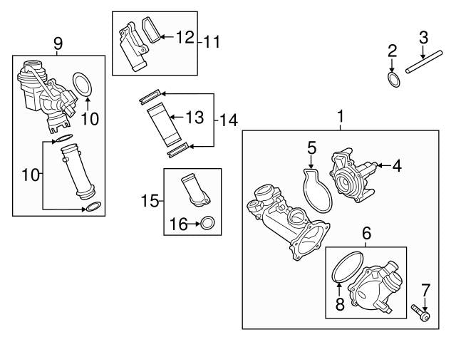 Elbow (Thermostat) 079121115BD 079121115AQ 079121115BL Compatible With AUDI A6 C7 (4G2, 4GC) | A6 / S6 A6 C7 Avant (4G5, 4GD) | A6 / S6