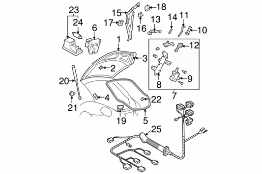 Trunk Lock Actuator Motor 1C0959781  3B0959781C 3B0959781 Compatible With VW BEETLE(1998-2010)