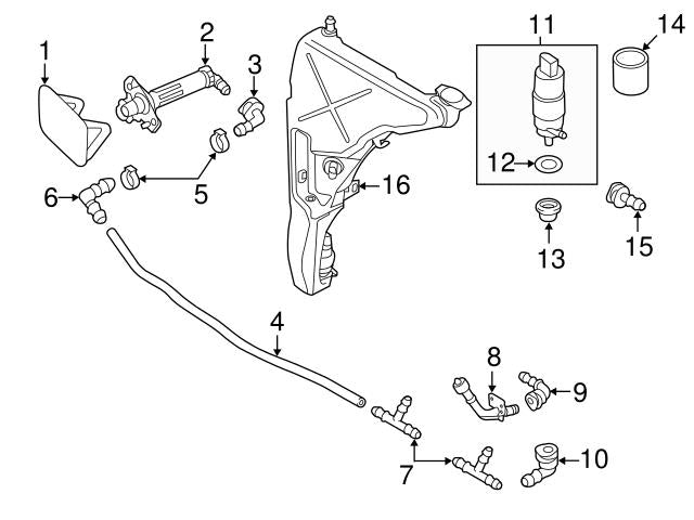 Headlight Washer Nozzle  Left 4G0955101B & Right 4G0955102B Compatible With AUDI A6