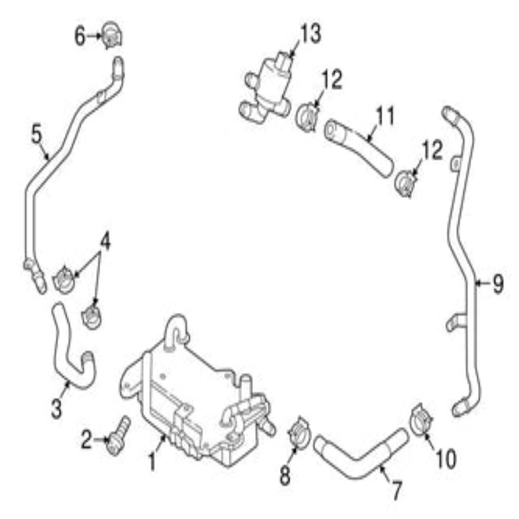 Oil Cooler 4M0317021G PAB31702100 For AUDI A8 Q7 4M Tag-O-109