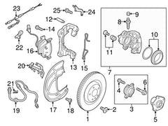 Front Left/Right ABS Wheel Speed Sensor 4M0927803B & 4M0927803C Compatible With AUDI & A4 B9 (8W2, 8WC) | &  A4 / S4 A5 (F53, F5P) | A5 / S5