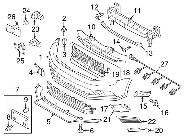 Front Bumper Bracket Left 5C6807183A Right 5C6807184A Compatible With Volkswagen  JETTA IV (162) Tag No.282