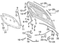 Engine Hood Insulation Bonnet Pad 5G0863831 Compatible With Volkswagen GOLF 7 (2015-19)