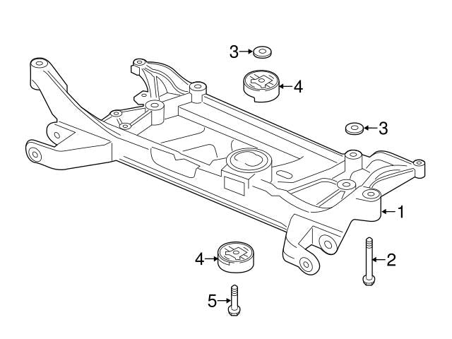 Engine Subframe Mounting Holder 5Q0198037 Compatible With AUDI A3 Limousine (8VS, 8VM) | A3 / S3 & SKODA OCTAVIA III (5E3, NL3, NR3)