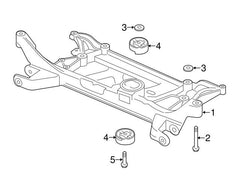 Engine Subframe Mounting Holder 5Q0198037 Compatible With AUDI A3 Limousine (8VS, 8VM) | A3 / S3 & SKODA OCTAVIA III (5E3, NL3, NR3)