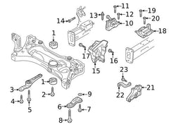 Engine Mount 5Q0199855N Compatible With AUDI A3 Limousine (8VS, 8VM) | A3 / S3 & SKODA OCTAVIA III (5E3, NL3, NR3)