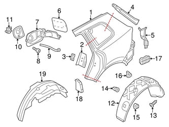 Fuel Door Lock Flap Actuator 7P0810773 Compatible With 7P-SKODA OCTAVIA III 5E3 & PORSCHE & VW T-ROC A11