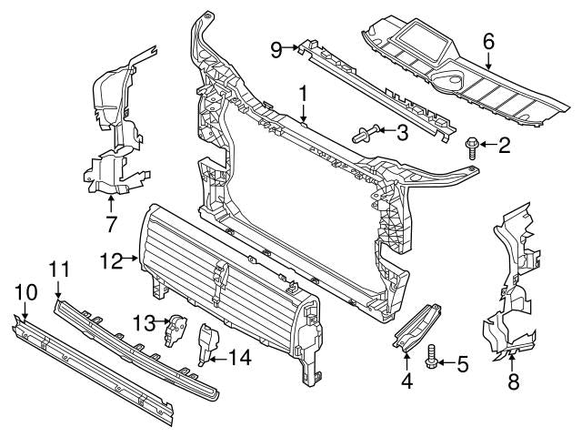 Tie Member Bracket 80A121292 Compatible With Audi Q5 (2018-2020) Tag No.173