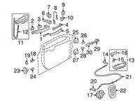 Front Car Door Cable 8K0837085A Comaptible With Audi (A4-B8)