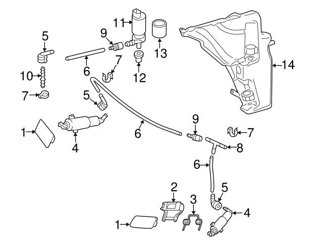 Headlight Washer Nozzle Compatible With AUDI A4 B8 T-2 Headlight Washer Nozzle Left 8K0955102D & Right 8K0955101D