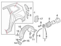 Fuel Door Lock Flap Actuator 8S0862153 4M0862153 8S0862153A Compatible With 8S-AUDI A5 A6 A7 A8 Q2 Q3  & SKODA KAROQ NU7 ND7 &  VW TIGUAN AD1 (2016-23)
