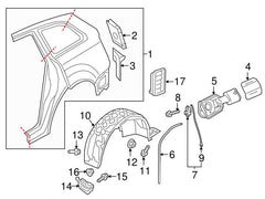 Fuel Door Lock Flap Actuator 8S0862153 Compatible With 8S-AUDI A5 A6 A7 A8 Q2 Q3  & SKODA KAROQ NU7 ND7 &  VW TIGUAN AD1