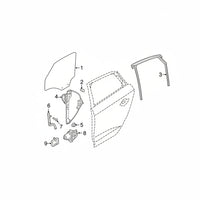 Rear Right Glass Machine Without Motor 8V4839462 Compatible With AUDI A3