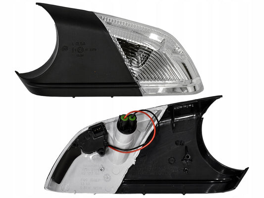 Side Mirror Light Set Left 1Z0949101D & Right 1Z0949102D Compatible With Volkswagen Polo (2005)